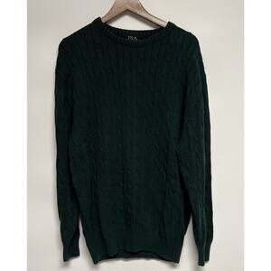 Jos. A. Bank Executive Collection XL Cotton Hunter Green Knit Sweater